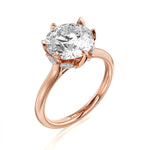 MICHAEL M Engagement Rings 18K Rose Gold / 4 / 1.5 Bouquet R850 Round R850-1.5