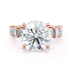 MICHAEL M Engagement Rings 18K Rose Gold / 4 / 1 Montage R814 Round R814-1