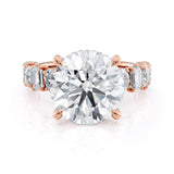 MICHAEL M Engagement Rings 18K Rose Gold / 4 / 1 Montage R814 Round R814-1