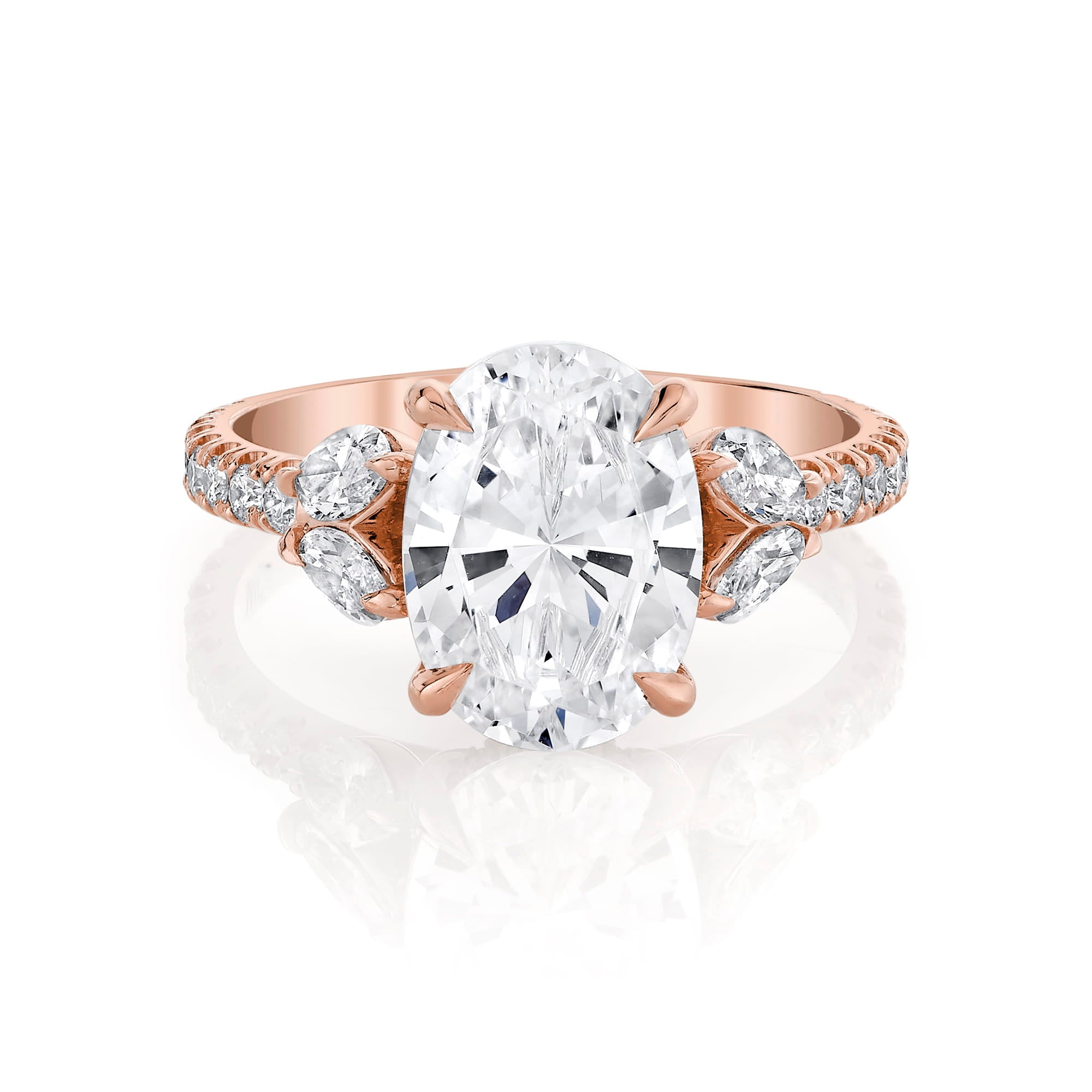 MICHAEL M Engagement Rings 18K Rose Gold / 4 / 1 Montage R844 R844-1