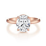 MICHAEL M Engagement Rings 18K Rose Gold / 4 / 1 Solitaire R750HP R750HP-1