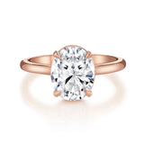MICHAEL M Engagement Rings 18K Rose Gold / 4 / 1 Solitaire R750HP R750HP-1