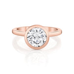 MICHAEL M Engagement Rings 18K Rose Gold / 4 / 1 Solitaire R838 Round R838-1RD