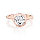 MICHAEL M Engagement Rings 18K Rose Gold / 4 / 1 Solitaire R838 Round R838-1RD