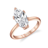 MICHAEL M Engagement Rings 18K Rose Gold / 4 / 1 Tulip R850 R850-1