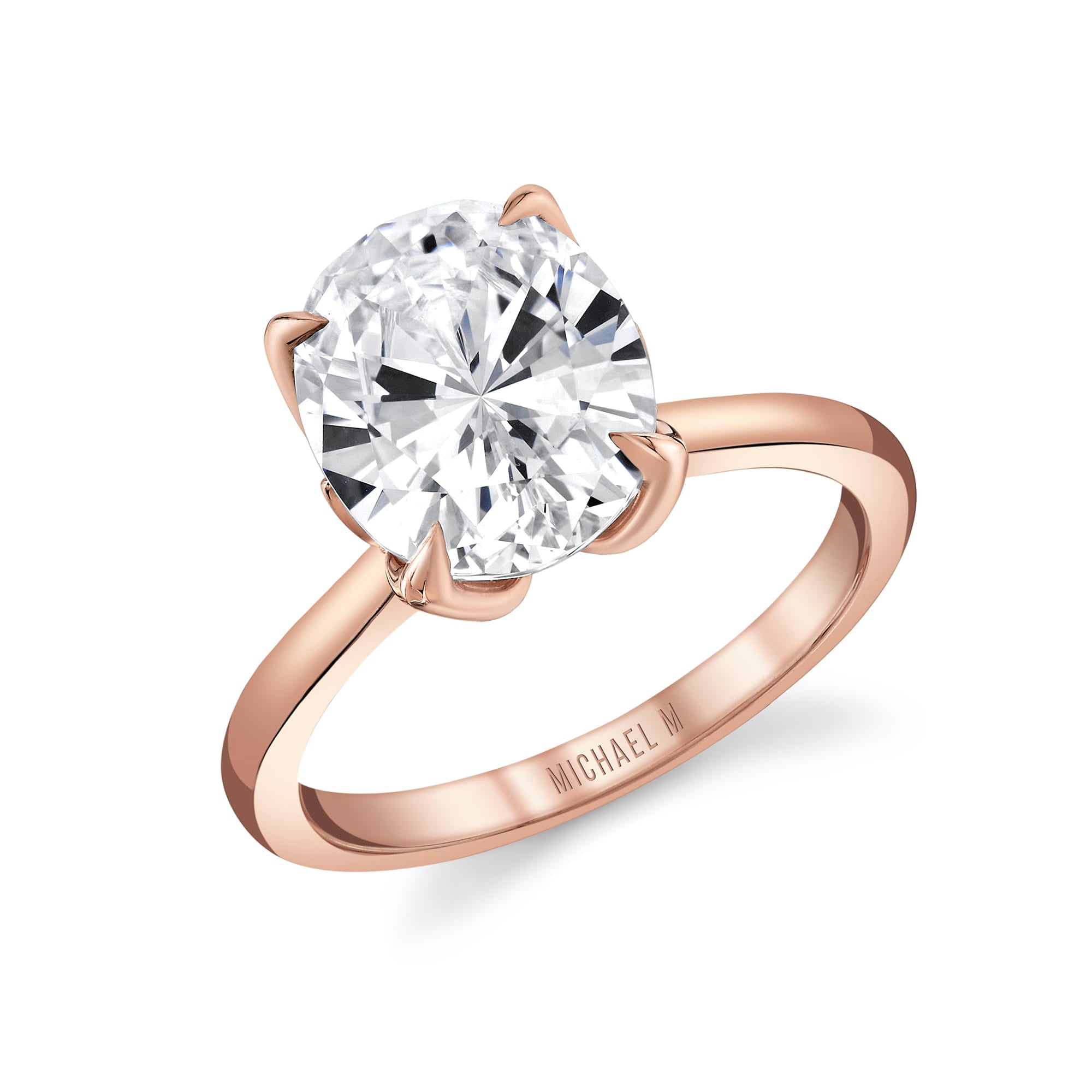 MICHAEL M Engagement Rings 18K Rose Gold / 4 / 1 *Tulip R851 R851-1