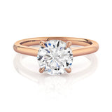 MICHAEL M Engagement Rings 18K Rose Gold / 4 Crown R826-2 Round R826-2RD