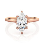 MICHAEL M Engagement Rings 18K Rose Gold / 4 Crown R828-2 Marquise R828-2