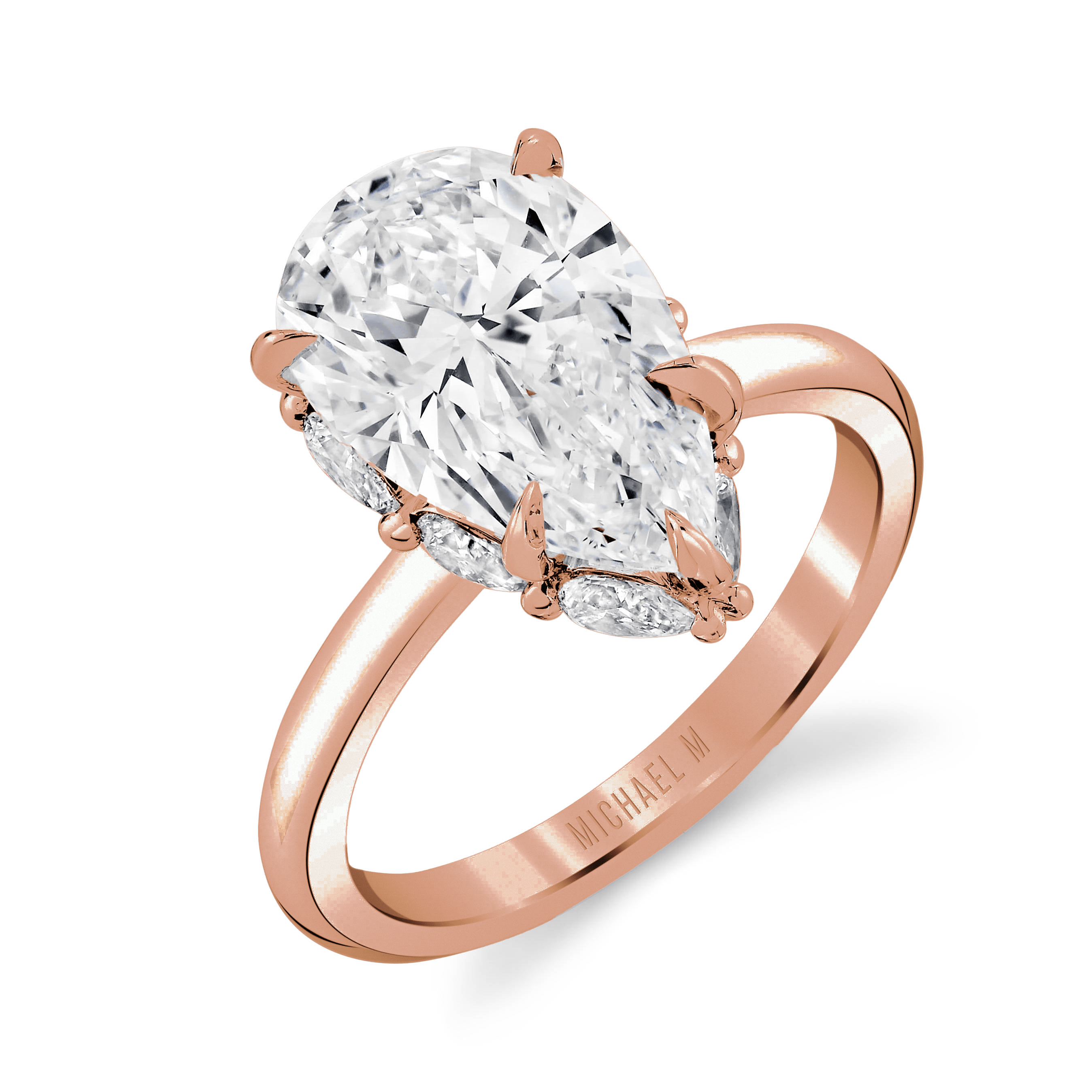MICHAEL M Engagement Rings 18K Rose Gold / 4 Monarch R839-4 R839-4
