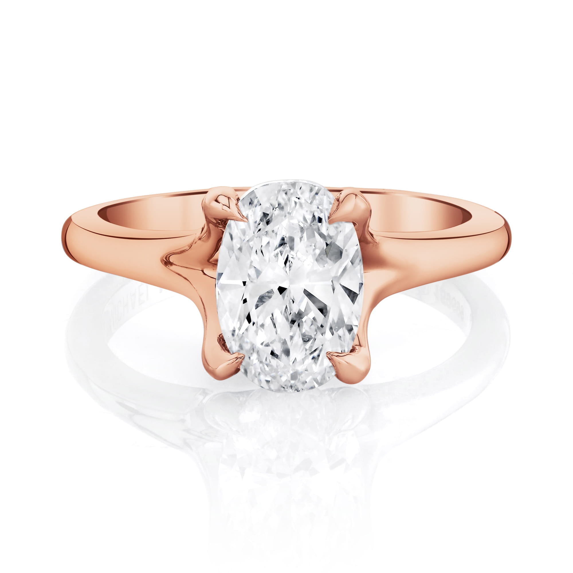 MICHAEL M Engagement Rings 18K Rose Gold / 4 Monarch R840-2 R840-2