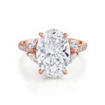 MICHAEL M Engagement Rings 18K Rose Gold / 4 Montage R844-5-OV R844-5-OV