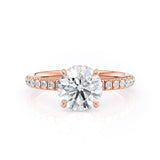 MICHAEL M Engagement Rings 18K Rose Gold Crown R742-1.5