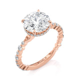 MICHAEL M Engagement Rings 18K Rose Gold Crown R815-3