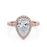 MICHAEL M Engagement Rings 18K Rose Gold Europa R320S-2PR R320S-2PR-RG