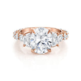 MICHAEL M Engagement Rings 18K Rose Gold Meksian R908-4 Oval R908-4