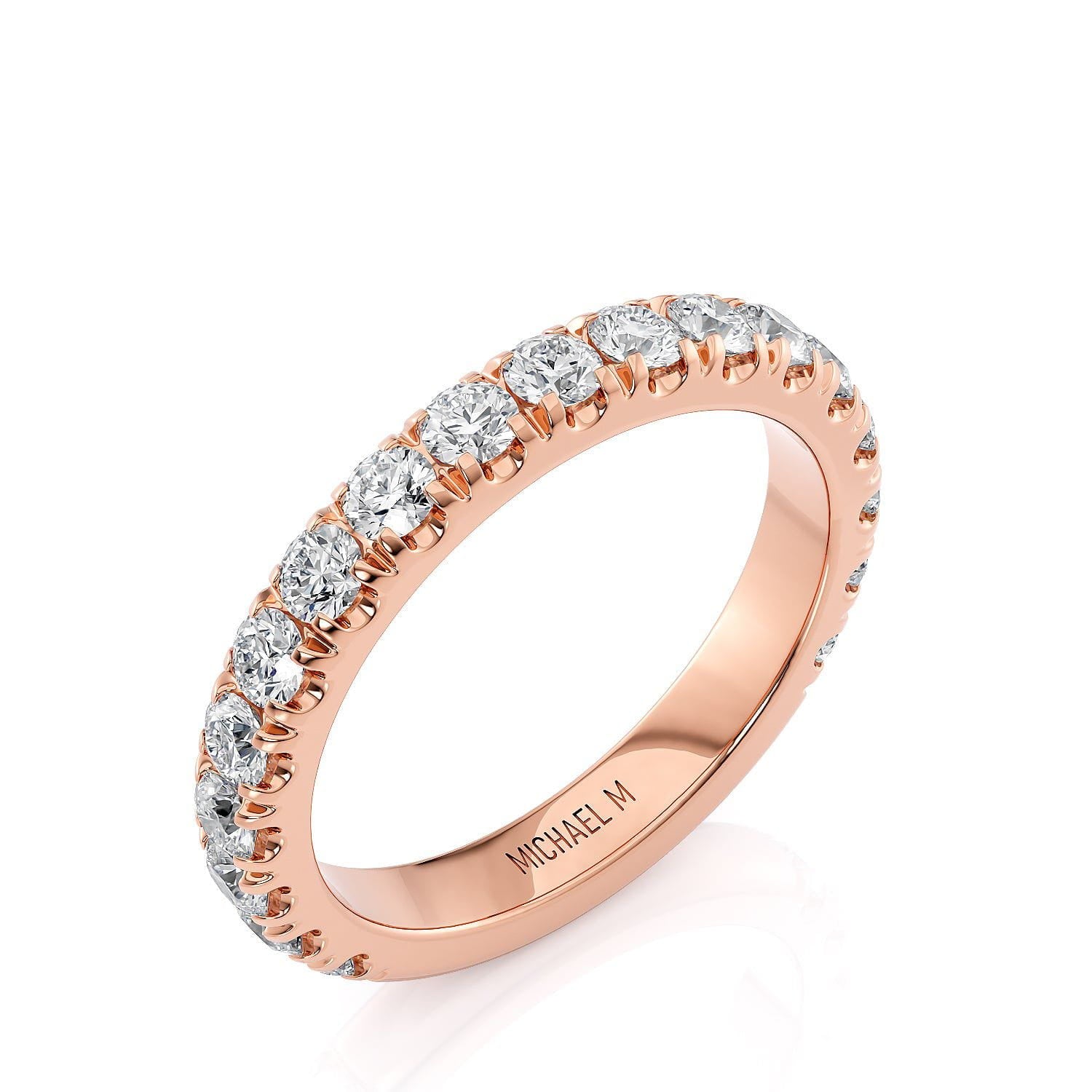 MICHAEL M Engagement Rings 18K Rose Gold Wedding Band R793B