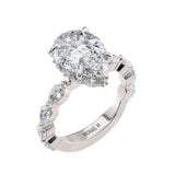 MICHAEL M Engagement Rings 18K White Gold / 4 / 1 Monarch R845 R845-1