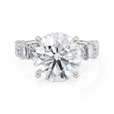 MICHAEL M Engagement Rings 18K White Gold / 4 / 1 Montage R814 Round R814-1