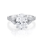 MICHAEL M Engagement Rings 18K White Gold / 4 / 1 Montage R844 R844-1