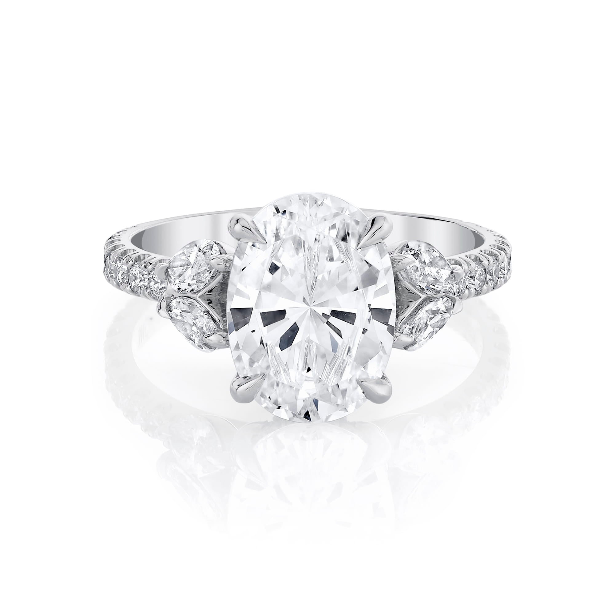 MICHAEL M Engagement Rings 18K White Gold / 4 / 1 Montage R844 R844-1