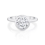 MICHAEL M Engagement Rings 18K White Gold / 4 / 1 Solitaire R838 Round R838-1RD
