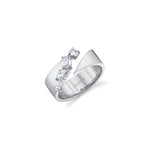 MICHAEL M Engagement Rings 18K White Gold / 4 Montage Diamond Split Band B550-4-WG