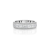 MICHAEL M Engagement Rings 18K White Gold / 4 Wedding Band MB124-H MB124-H