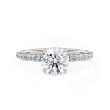 MICHAEL M Engagement Rings 18K White Gold Crown R706-1 Round R706-1WG