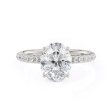 MICHAEL M Engagement Rings 18K White Gold Crown R715-2 Oval R715-2WG