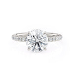 MICHAEL M Engagement Rings 18K White Gold Crown R742-2 R742-2WG