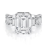 MICHAEL M Engagement Rings 18K White Gold EDIT not sure of color Icons R824-7 Emerald ICR824-7EM