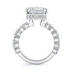 MICHAEL M Engagement Rings 18K White Gold EDIT not sure of color Icons R824-7 Emerald ICR824-7EM