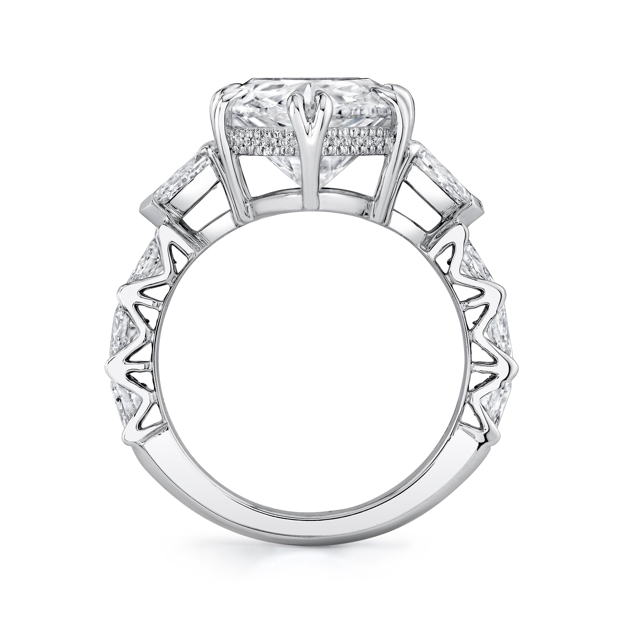 MICHAEL M Engagement Rings 18K White Gold Icons R758-7