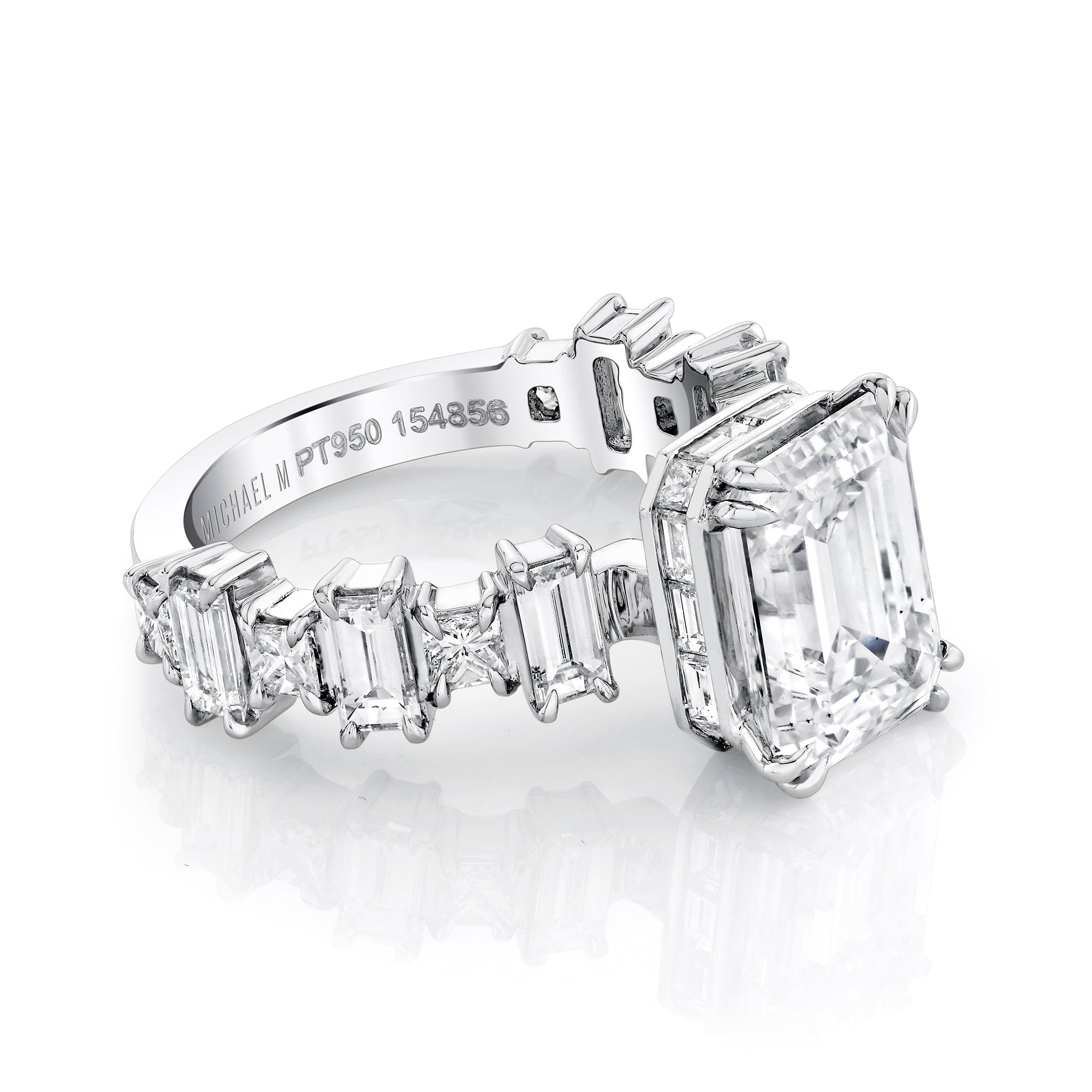 MICHAEL M Engagement Rings 18K White Gold Icons R824-4 R824-4