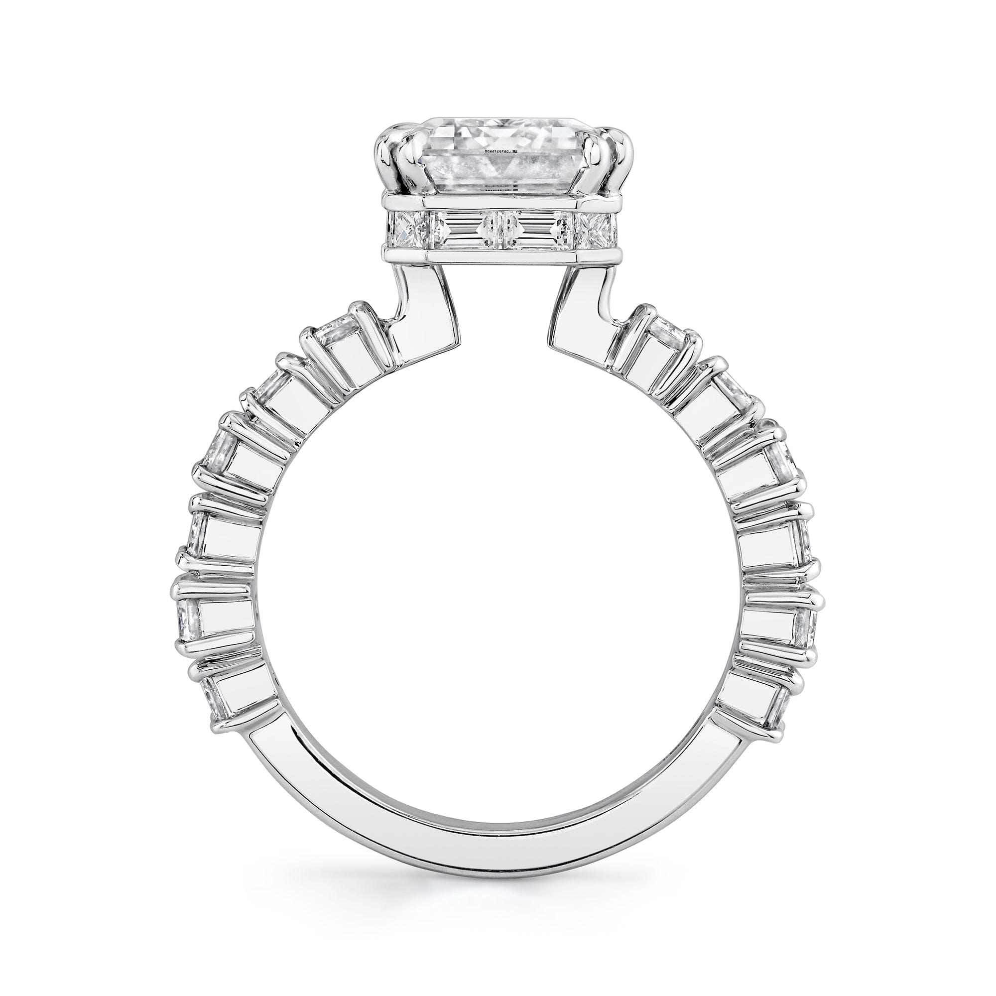 MICHAEL M Engagement Rings 18K White Gold Icons R824-4 R824-4