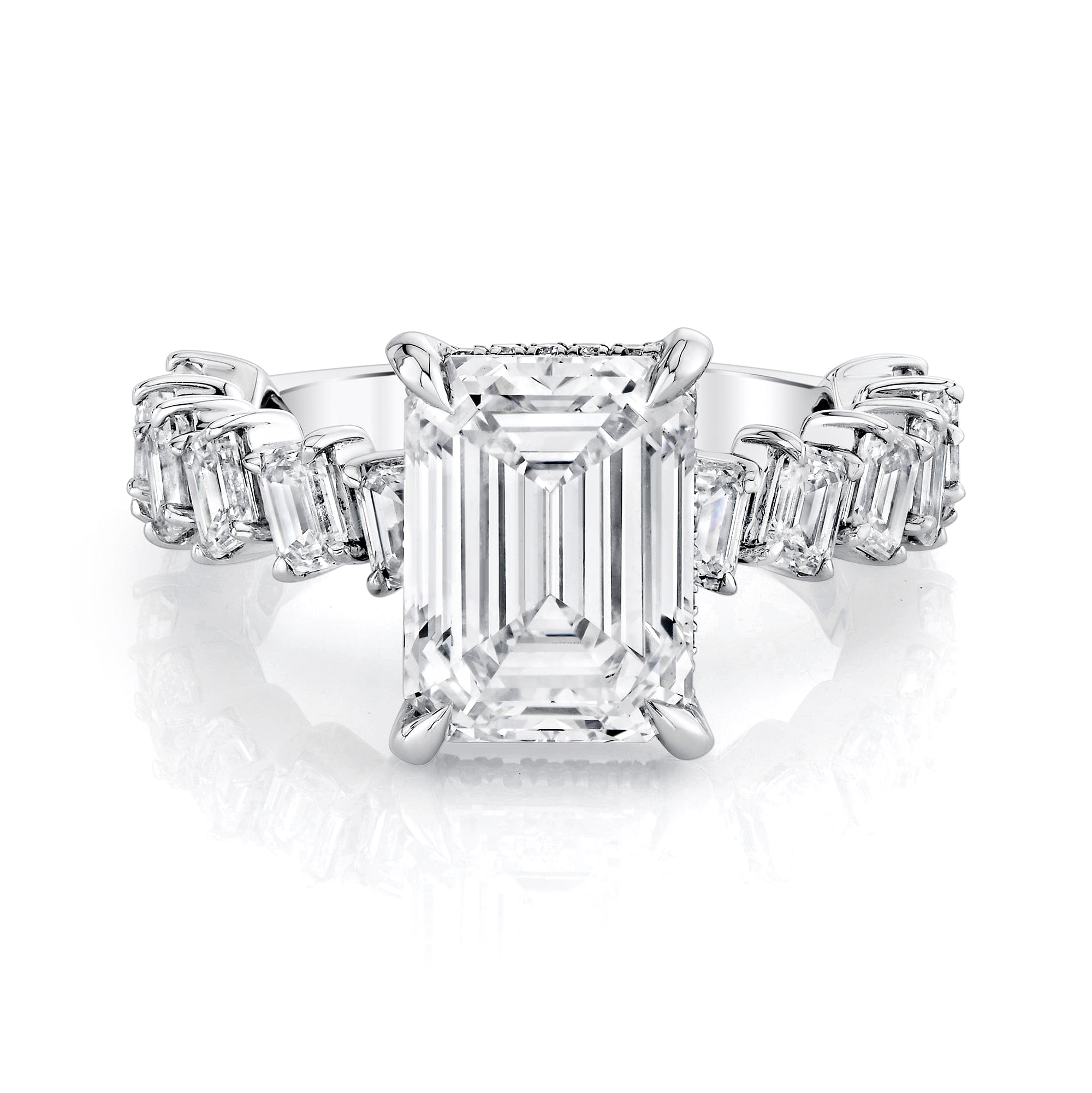 MICHAEL M Engagement Rings 18K White Gold Icons R825-3 R825-3
