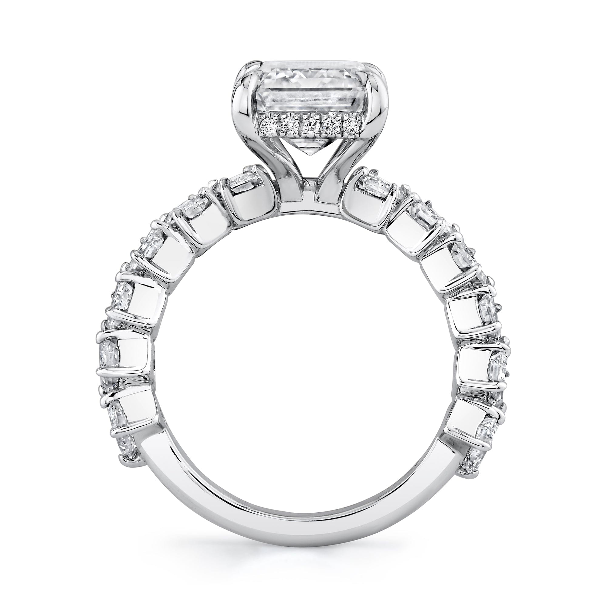 MICHAEL M Engagement Rings 18K White Gold Icons R825-3 R825-3