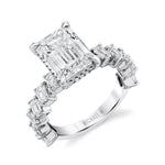 MICHAEL M Engagement Rings 18K White Gold Icons R825-3 R825-3
