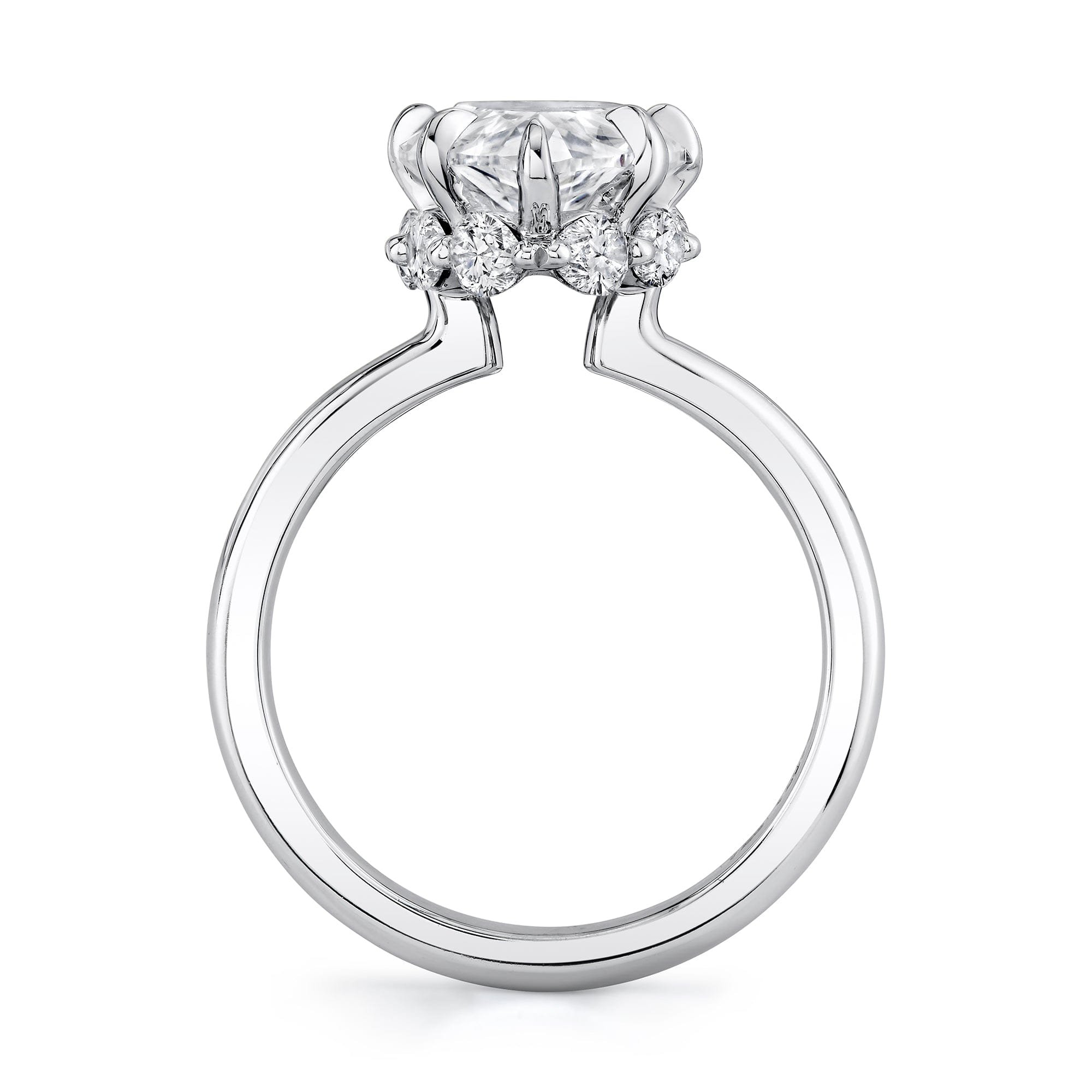 MICHAEL M Engagement Rings 18K White Gold Icons R839-4 R839-4PR