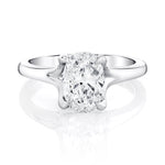 MICHAEL M Engagement Rings 18K White Gold Icons R840-2