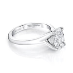 MICHAEL M Engagement Rings 18K White Gold Icons R840-2