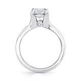 MICHAEL M Engagement Rings 18K White Gold Icons R840-2