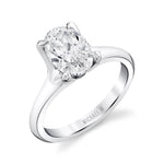 MICHAEL M Engagement Rings 18K White Gold Icons R840-2