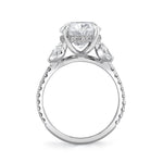 MICHAEL M Engagement Rings 18K White Gold Icons R844-5-OV