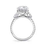 MICHAEL M Engagement Rings 18K White Gold Icons R844-5-OV