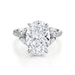 MICHAEL M Engagement Rings 18K White Gold Icons R844-5-OV