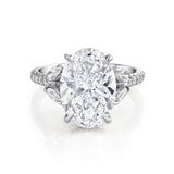 MICHAEL M Engagement Rings 18K White Gold Icons R844-5-OV