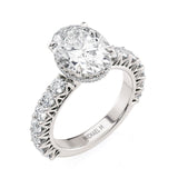 MICHAEL M Engagement Rings 18K White Gold Meksian R901-3