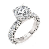 MICHAEL M Engagement Rings 18K White Gold Meksian R902-3