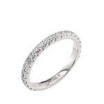 MICHAEL M Engagement Rings 18K White Gold Wedding Band R660B